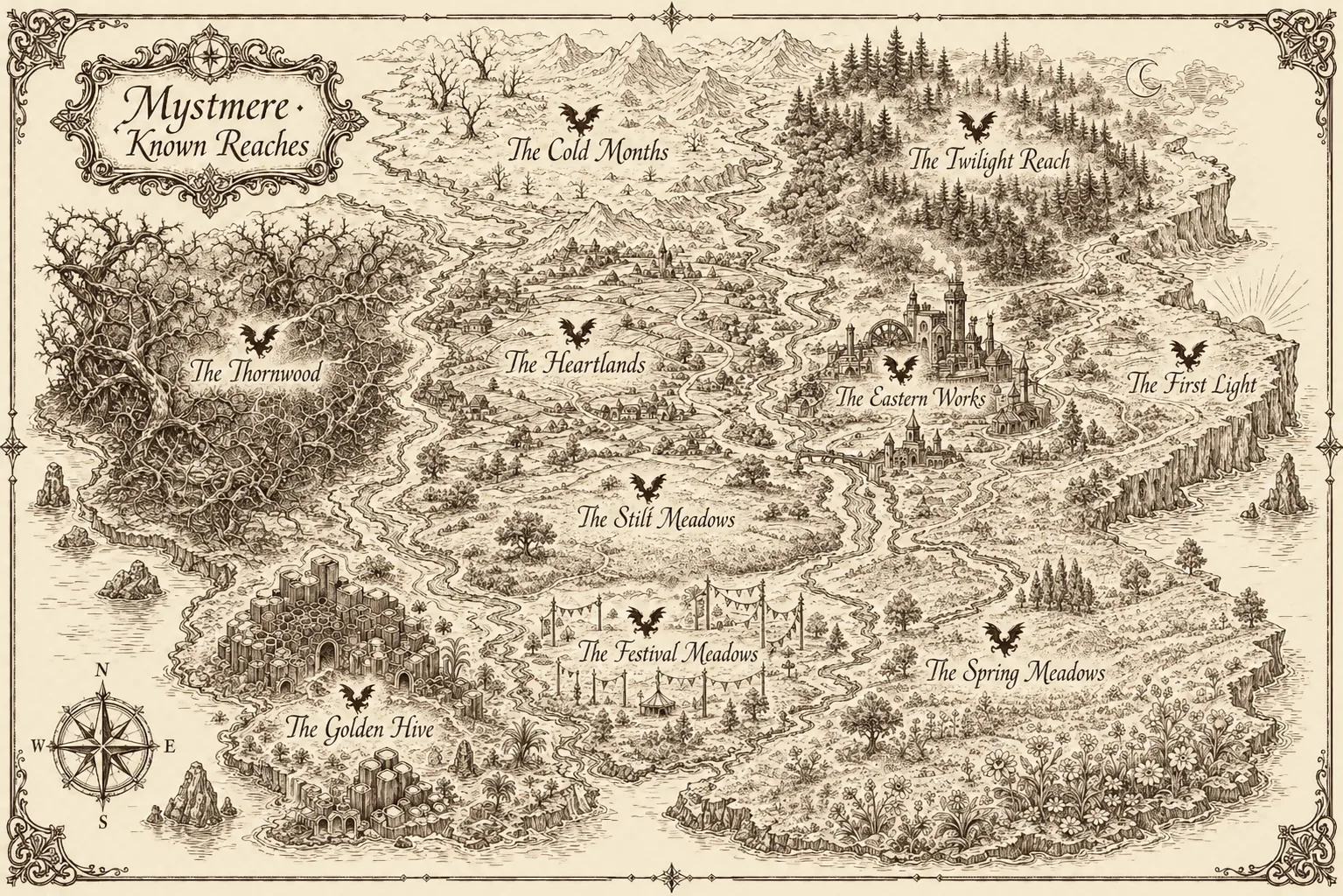 The illustrated realms of Mystmere