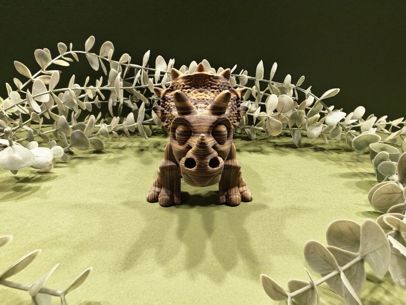 Triceratops photographed at Mystmere Forge