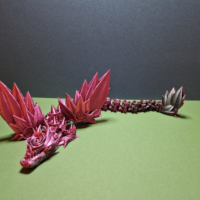 Rosyra — The Thornwing Rose Dragon