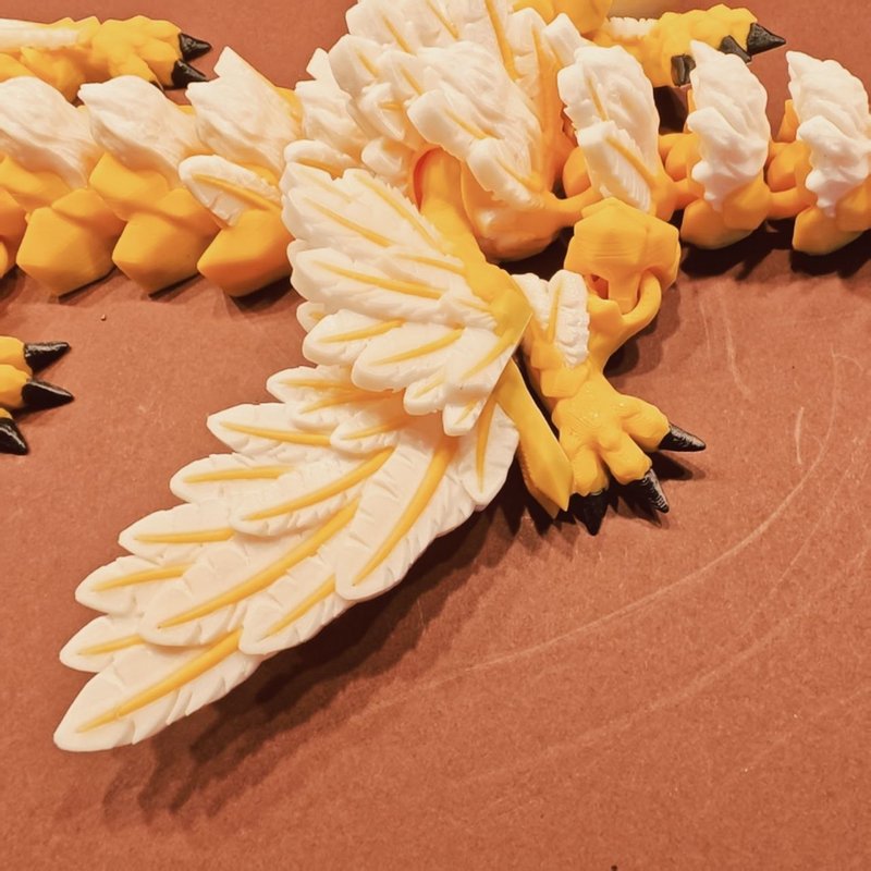 Aelwyn — The One Who Carries the First Light | Articulated Unicorn Dragon