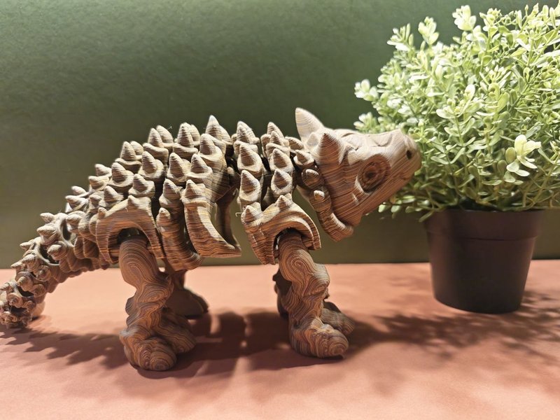 Articulated Ankylosaurus skeleton included in the Bone Forge Collector Starter Set