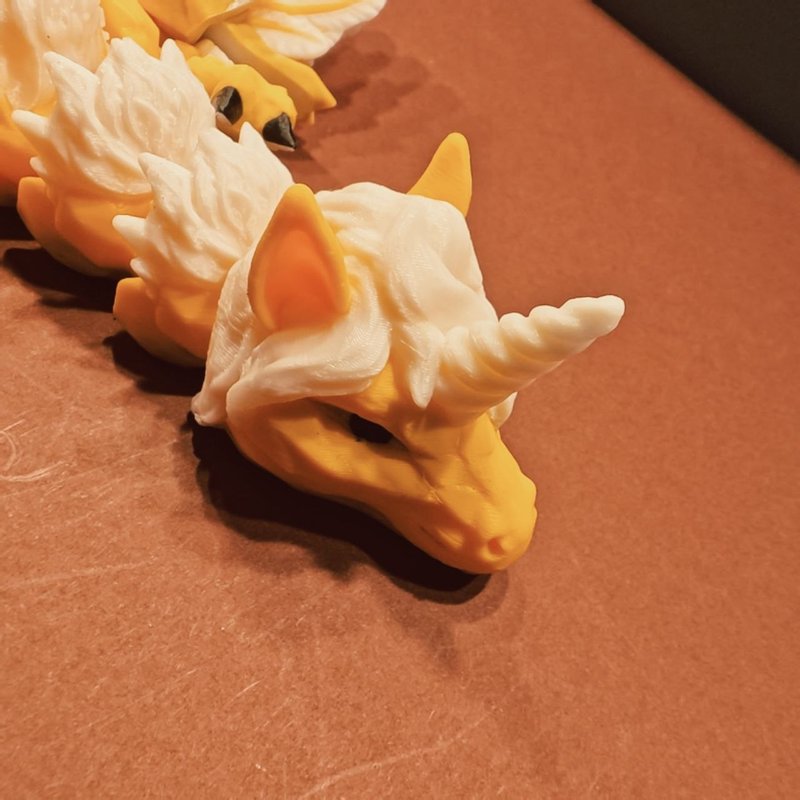 Aelwyn — The One Who Carries the First Light | Articulated Unicorn Dragon